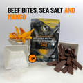Beef Bites, Sea Salt & Organic Dried Mango
